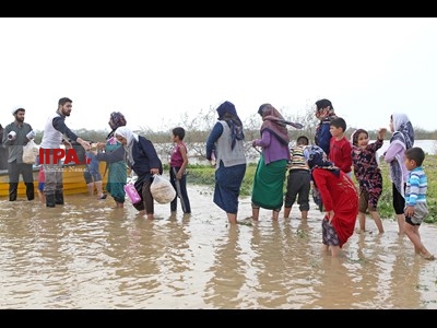 امداد رسانی به مناطق سیل زده در گلستان
