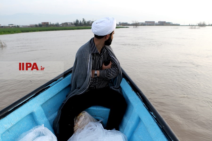   امداد رسانی به مناطق سیل زده در گلستان