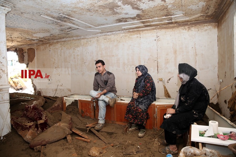   خسارت سیل در پل دختر