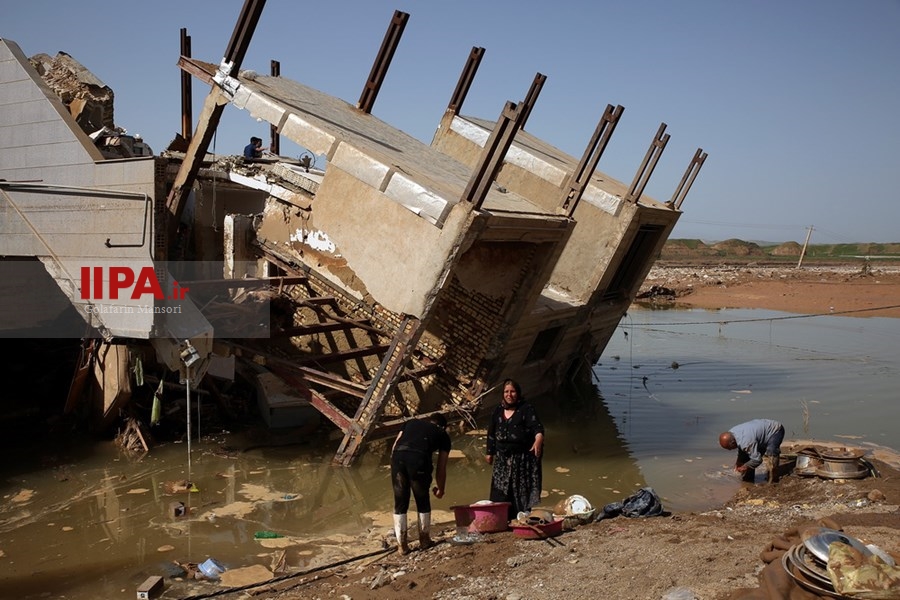   خسارت سیل در پل دختر