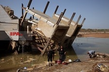   خسارت سیل در پل دختر