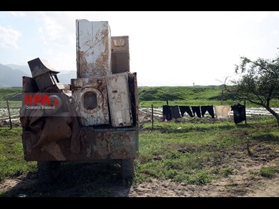خسارت سیل در پل دختر