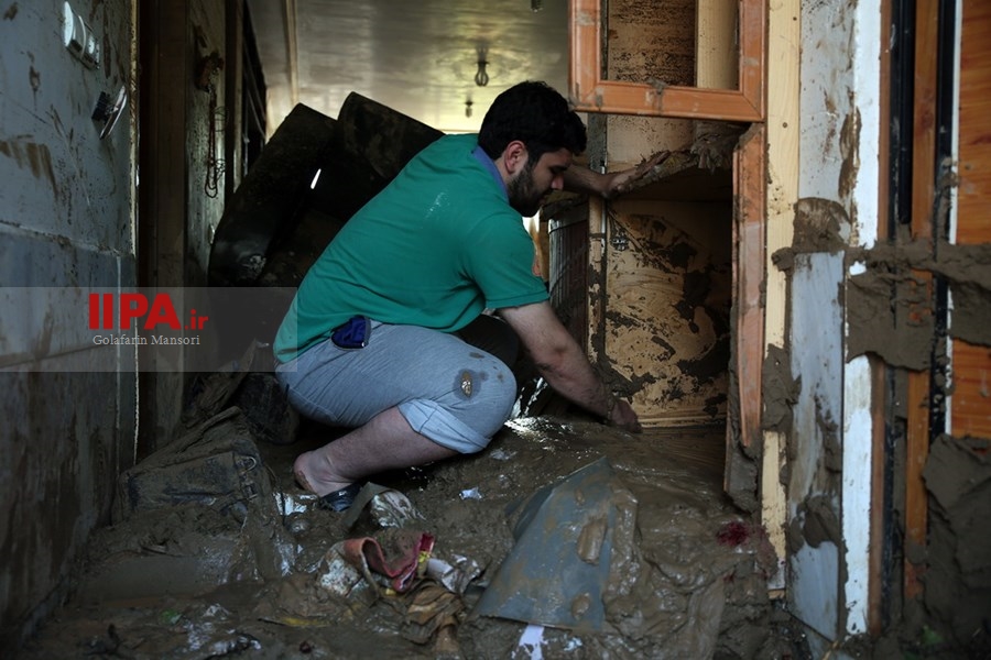   خسارت سیل در پل دختر