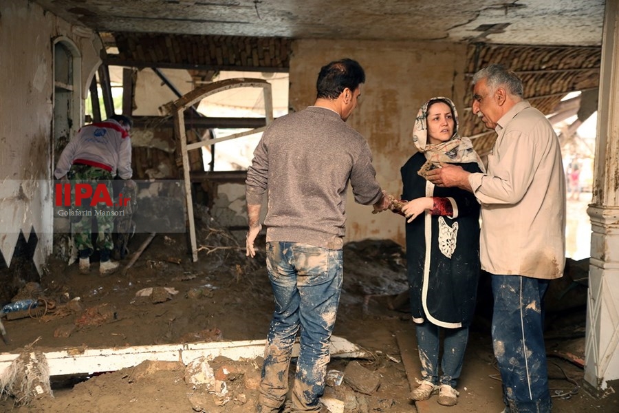   خسارت سیل در پل دختر