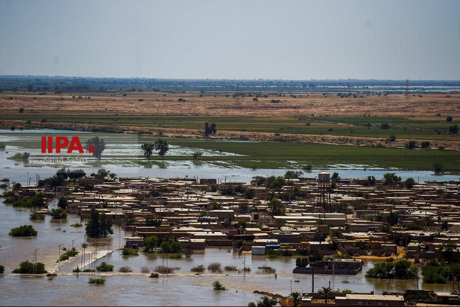   سیل در اطراف حمیدیه