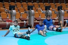 تمرین تیم ملی کشتی فرنگی  