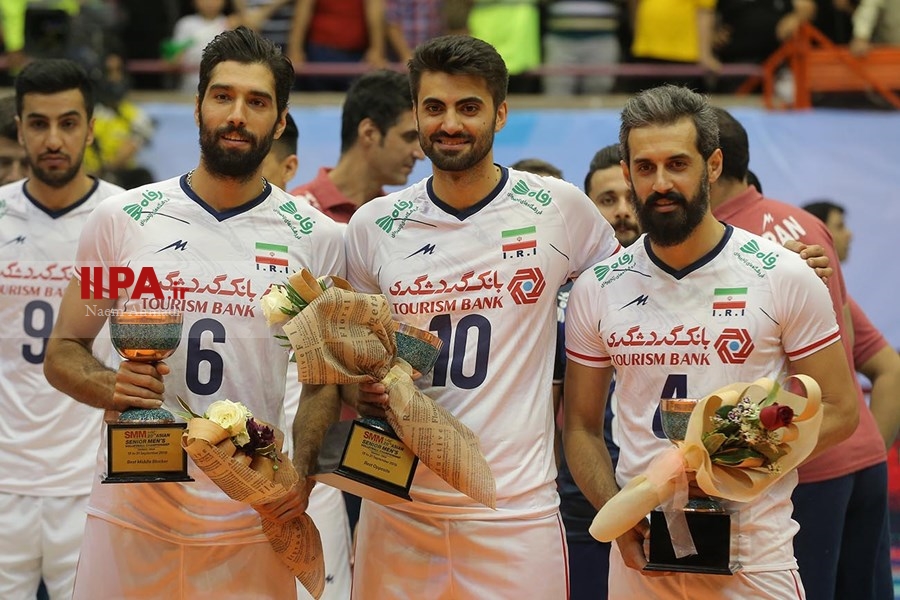   قهرمانی تیم والیبال مردان ایران در آسیا