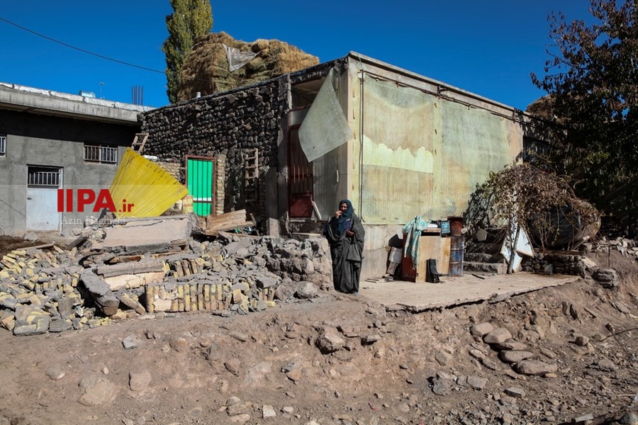  خسارات زلزله در روستای ورنکش