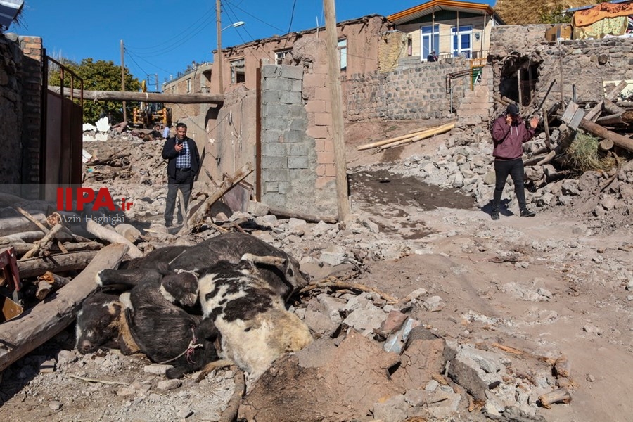   خسارات زلزله در روستای ورنکش