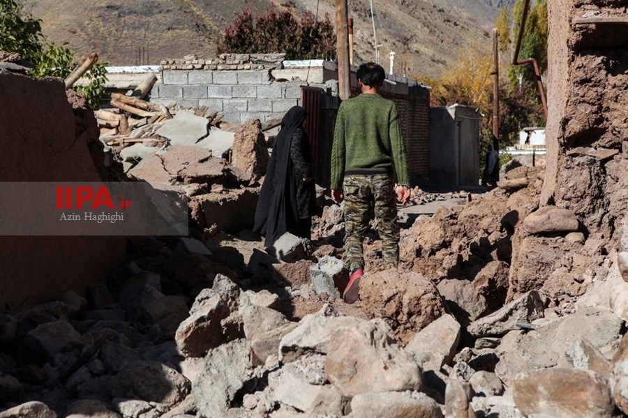   خسارات زلزله در روستای ورنکش