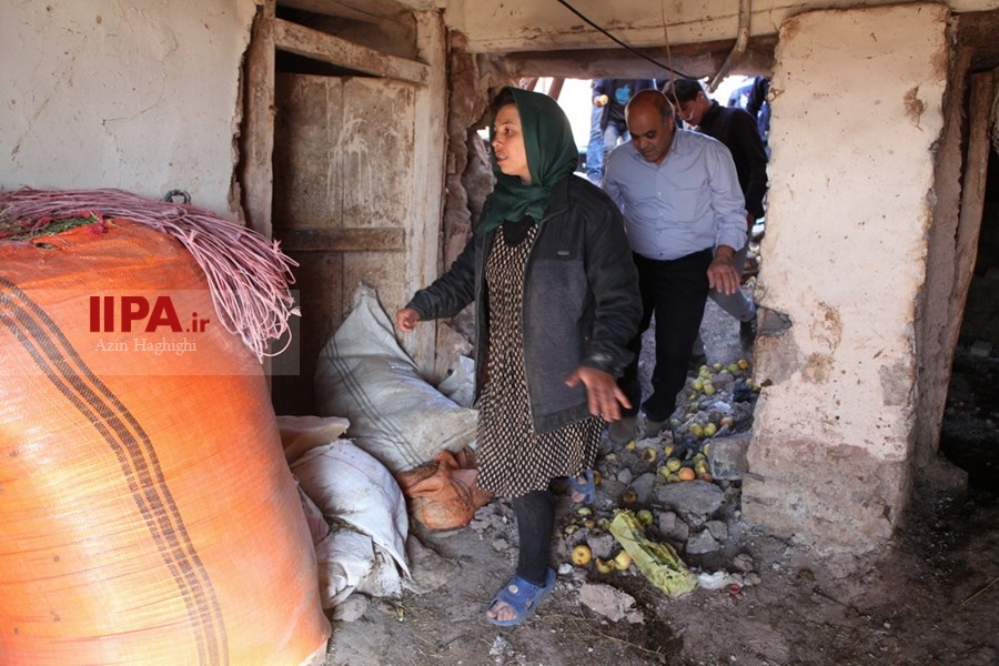   خسارات زلزله در روستای ورنکش