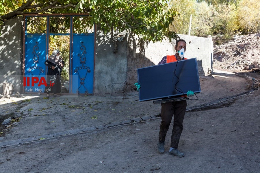   خسارات زلزله در روستای ورنکش