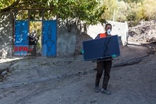   خسارات زلزله در روستای ورنکش