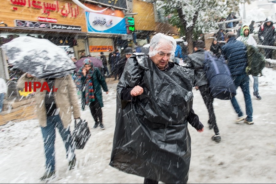   برف پاییزی در تهران