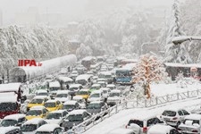   برف پاییزی در تهران