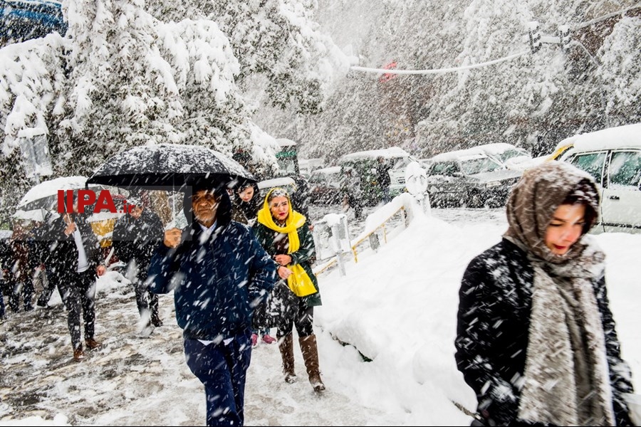   برف پاییزی در تهران