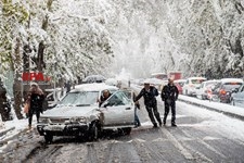   برف پاییزی در تهران
