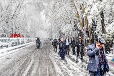   برف پاییزی در تهران
