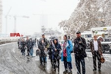   برف پاییزی در تهران