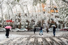   برف پاییزی در تهران