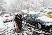   برف پاییزی در تهران