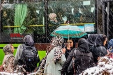   برف پاییزی در تهران