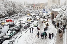   برف پاییزی در تهران