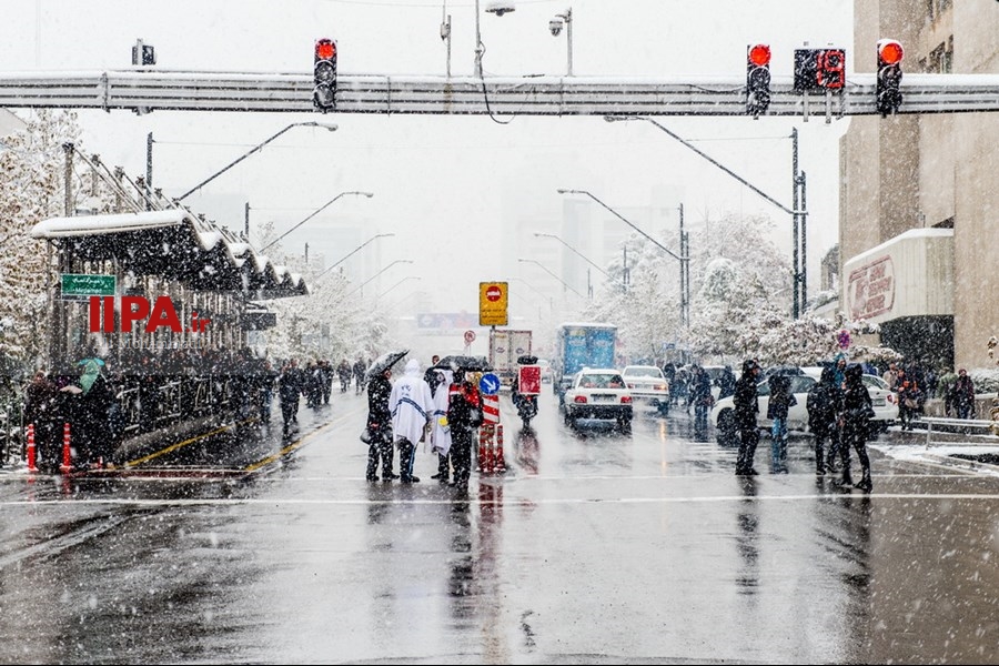   برف پاییزی در تهران