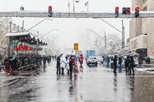   برف پاییزی در تهران