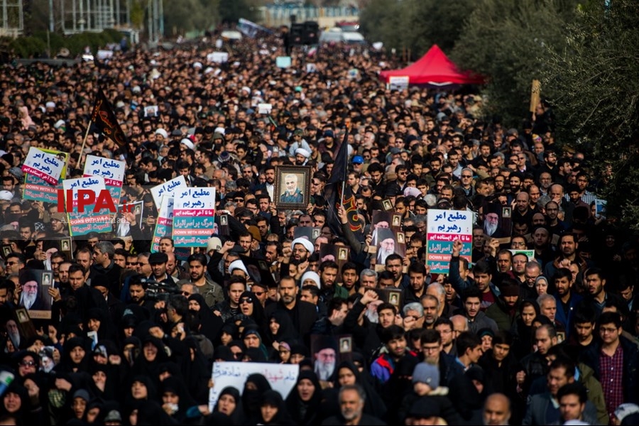   راهپیمایی در محکومیت ترور سردار شهید حاج قاسم سلیمانی