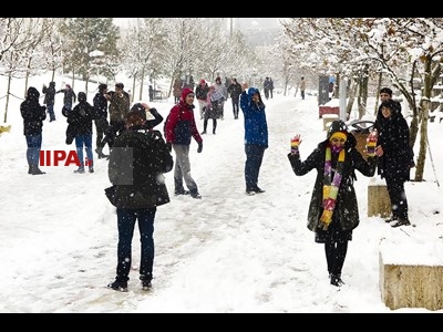 بارش برف زمستانی در تهران 1