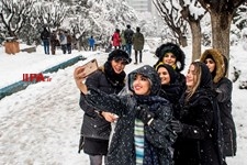   بارش برف زمستانی در تهران 2