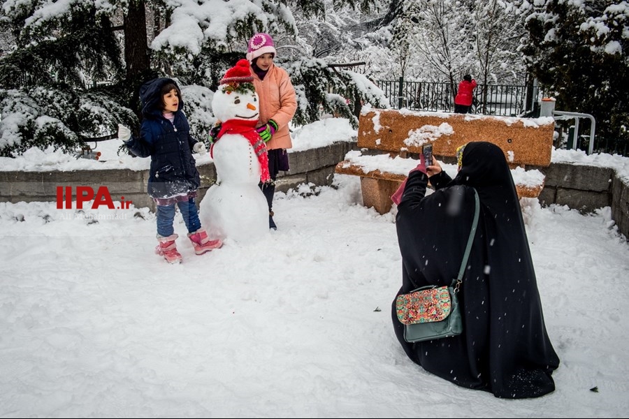   بارش برف زمستانی در تهران 2