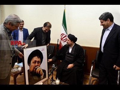 دیدار اعضای تحریریه موسسه مطبوعاتی ایران با سید حسن خمینی