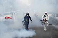   عملیات ضدعفونی  معابر عمومی محله نازی آباد
