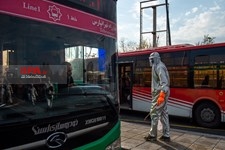   ضد عفونی اطراف میدان آزادی