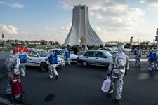   ضد عفونی اطراف میدان آزادی
