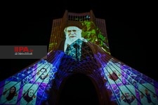   اجرای برنامه ویدئو مپینگ در برج آزادی