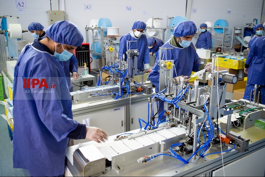   بزرگ‌ترین کارخانه تولید ماسک جنوب غرب آسیا
