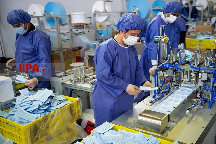   بزرگ‌ترین کارخانه تولید ماسک جنوب غرب آسیا