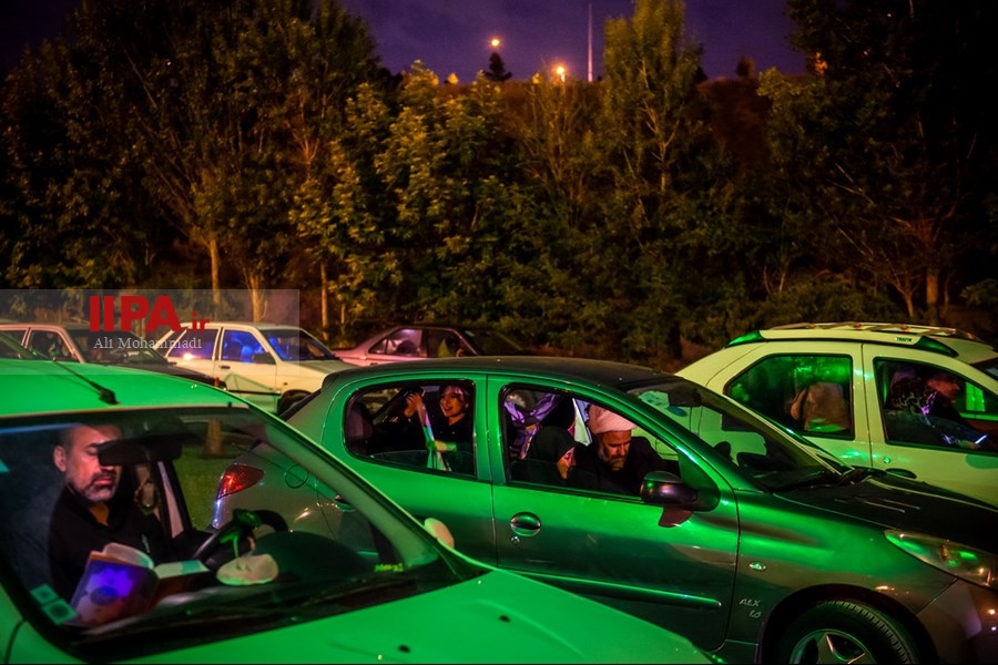   مراسم احیای شب بیست و یکم ماه رمضان در پارکینگ پارک ارم