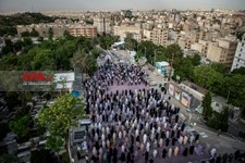   اقامه نماز عید سعید فطر در امامزاده پنج تن لویزان