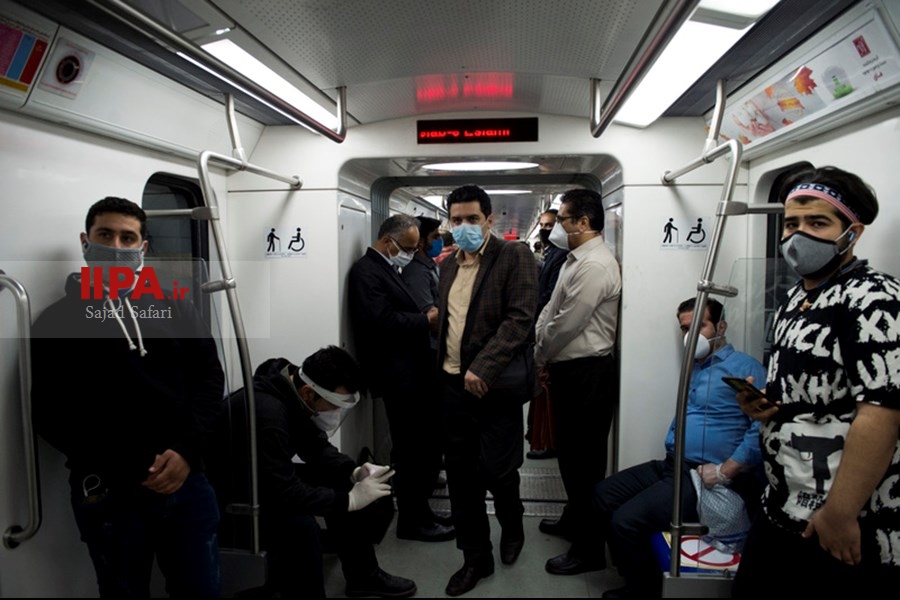   متروی تهران در دوران کرونا