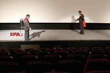   ضدعفونی کردن سینما پردیس ملت