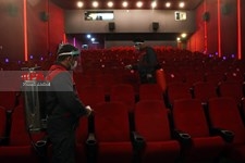   ضدعفونی کردن سینما پردیس ملت