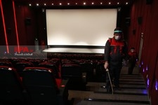   ضدعفونی کردن سینما پردیس ملت