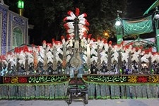   علم گردانی  علمداران حسینی در شب سوم شهادت امام حسین در  در گرگان 