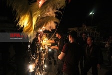   علم گردانی  علمداران حسینی در شب سوم شهادت امام حسین در  در گرگان 