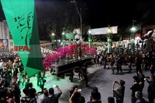   علم گردانی  علمداران حسینی در شب سوم شهادت امام حسین در  در گرگان 