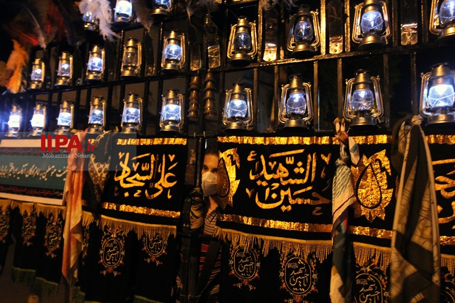   علم گردانی  علمداران حسینی در شب سوم شهادت امام حسین در  در گرگان 
